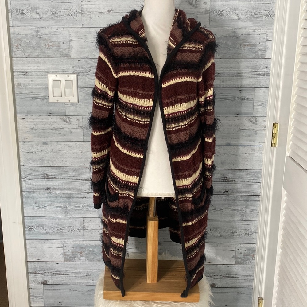 LA HEARTS HOODED SWEATER CARDIGAN